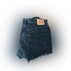 Levi’s Black Jean Shorts